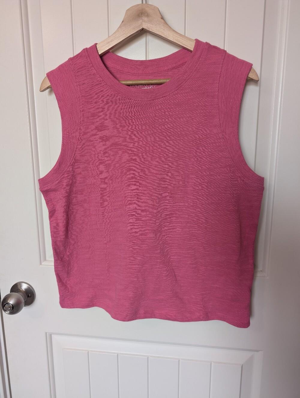 NWOT Faherty Sunwashed Ribbed Knit Muscle Tank Small Pink